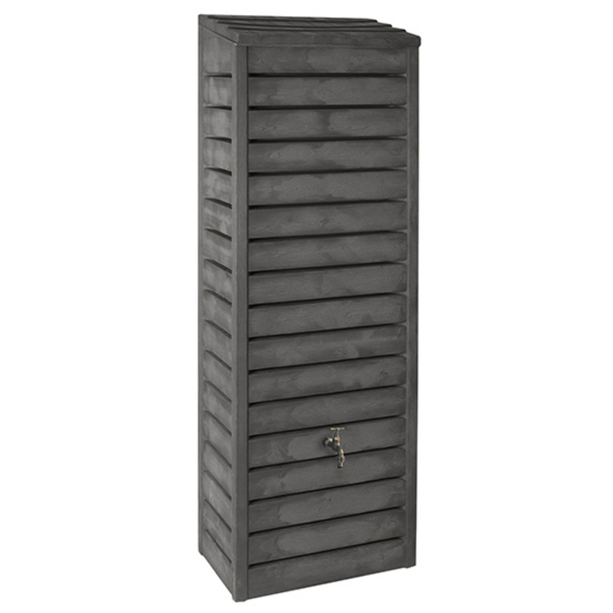 Belli Récupérateur d'eau aspect bois Anthracite - 300L - FORESTIER