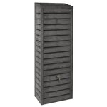 Belli Récupérateur d'eau aspect bois Anthracite - 300L - FORESTIER