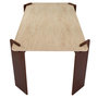 Voir la diapositive 4 : Paris Prix Table à Manger Effet Travertin  Misty  180cm Beige & Marron