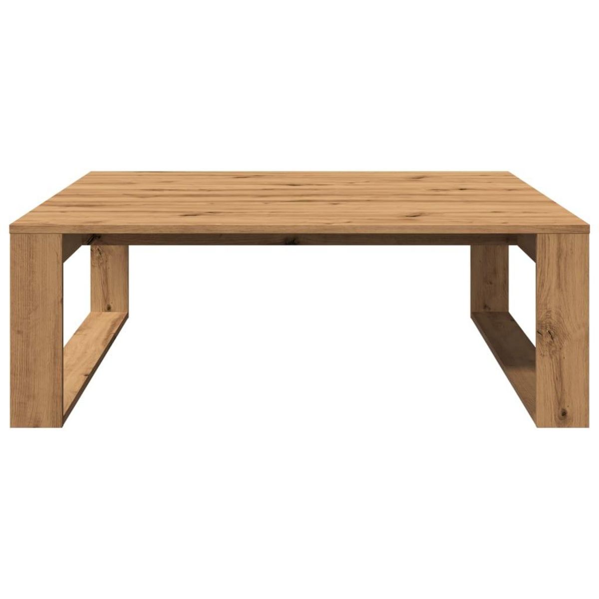 VIDAXL Table basse chene artisanal 100x100x35 cm bois d'ingenierie