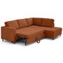 Voir la diapositive 2 : LISA DESIGN Jake - canapé d'angle droit 5 places convertible en fausse fourrure