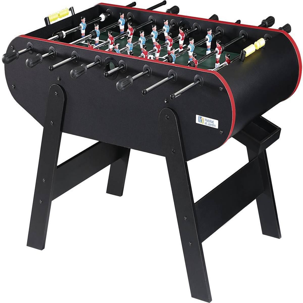 Habitat et Jardin Baby foot - 140 x 74 x 86 cm - Noir