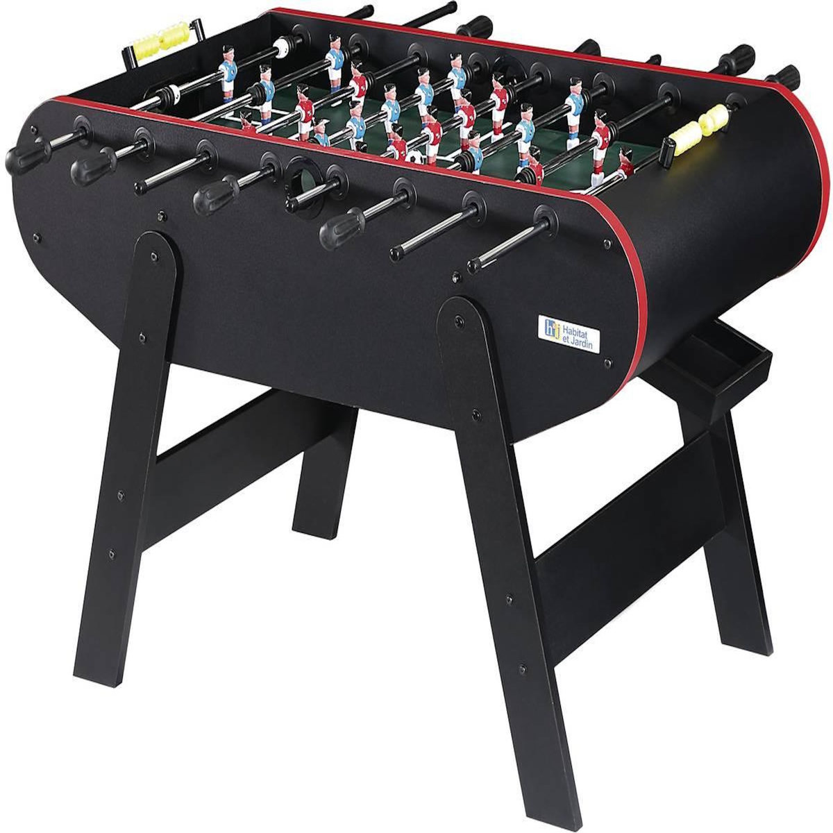 Habitat et Jardin Baby foot - 140 x 74 x 86 cm - Noir