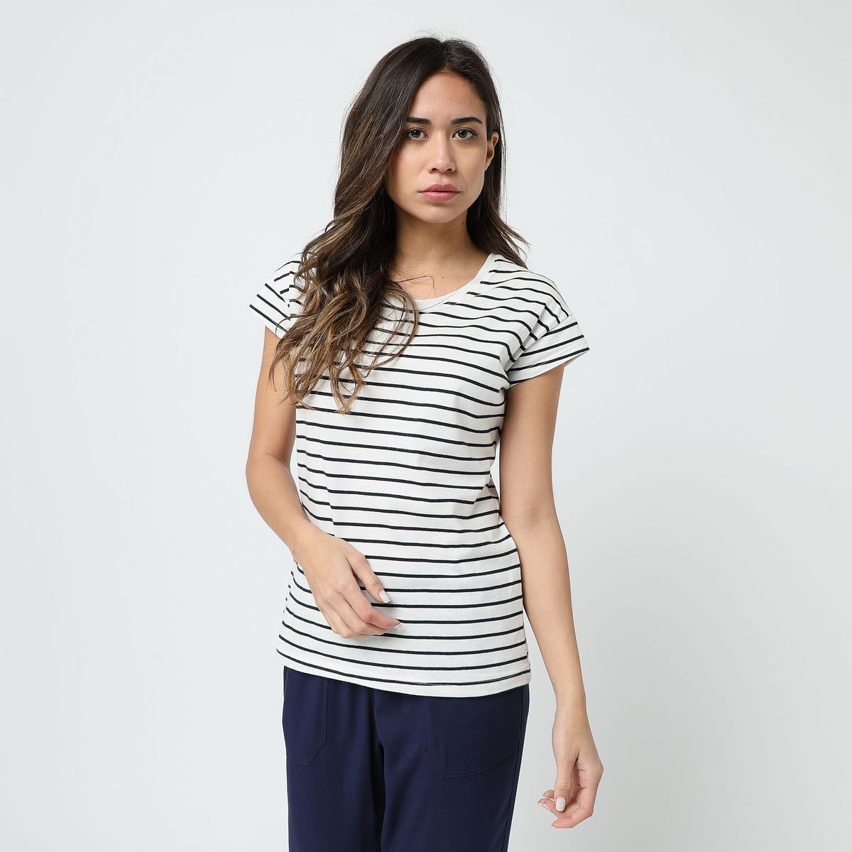 INEXTENSO T-shirt écru femme