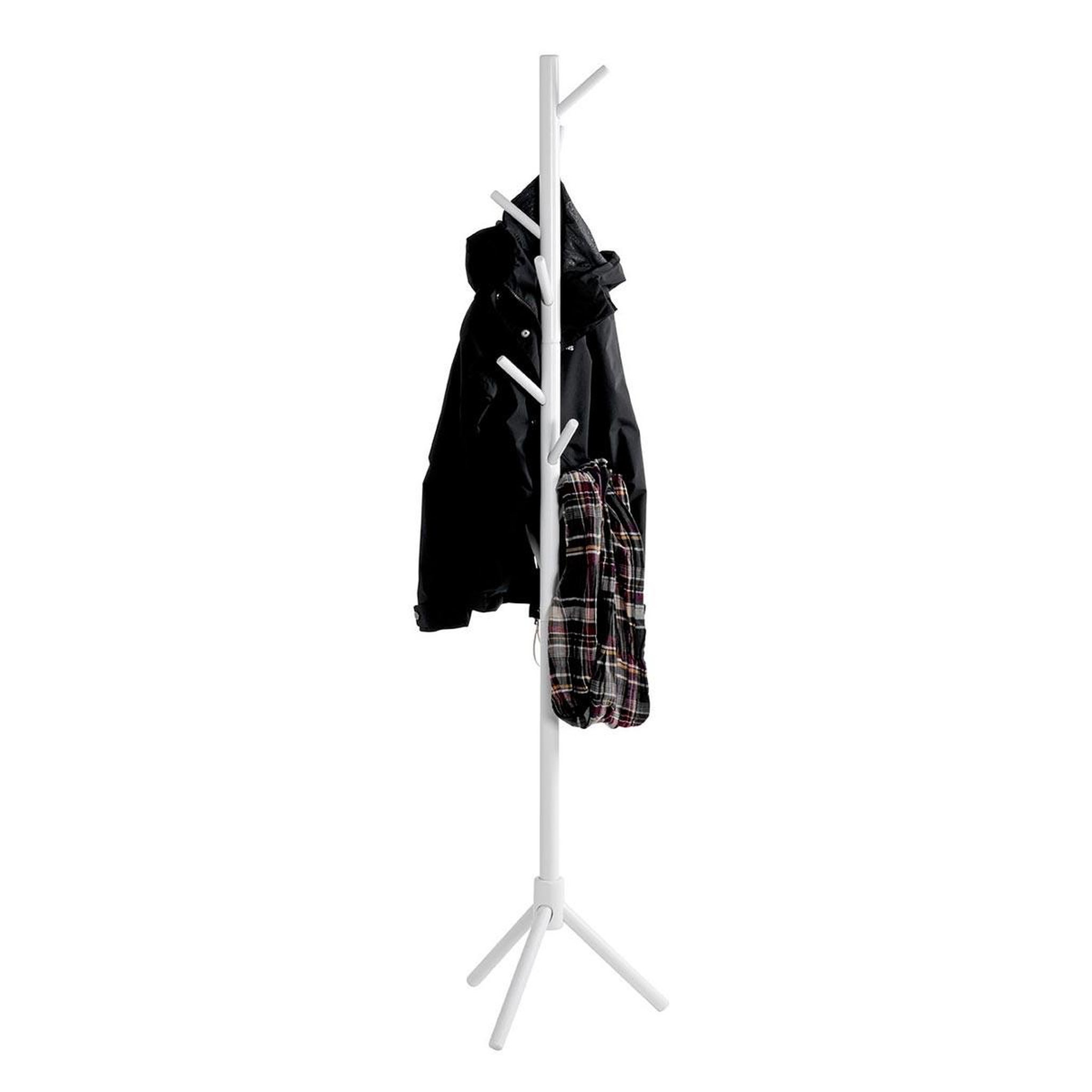 Voir la diapositive 2 : Paris Prix Porte-manteau 8 crochets  roman  174cm blanc