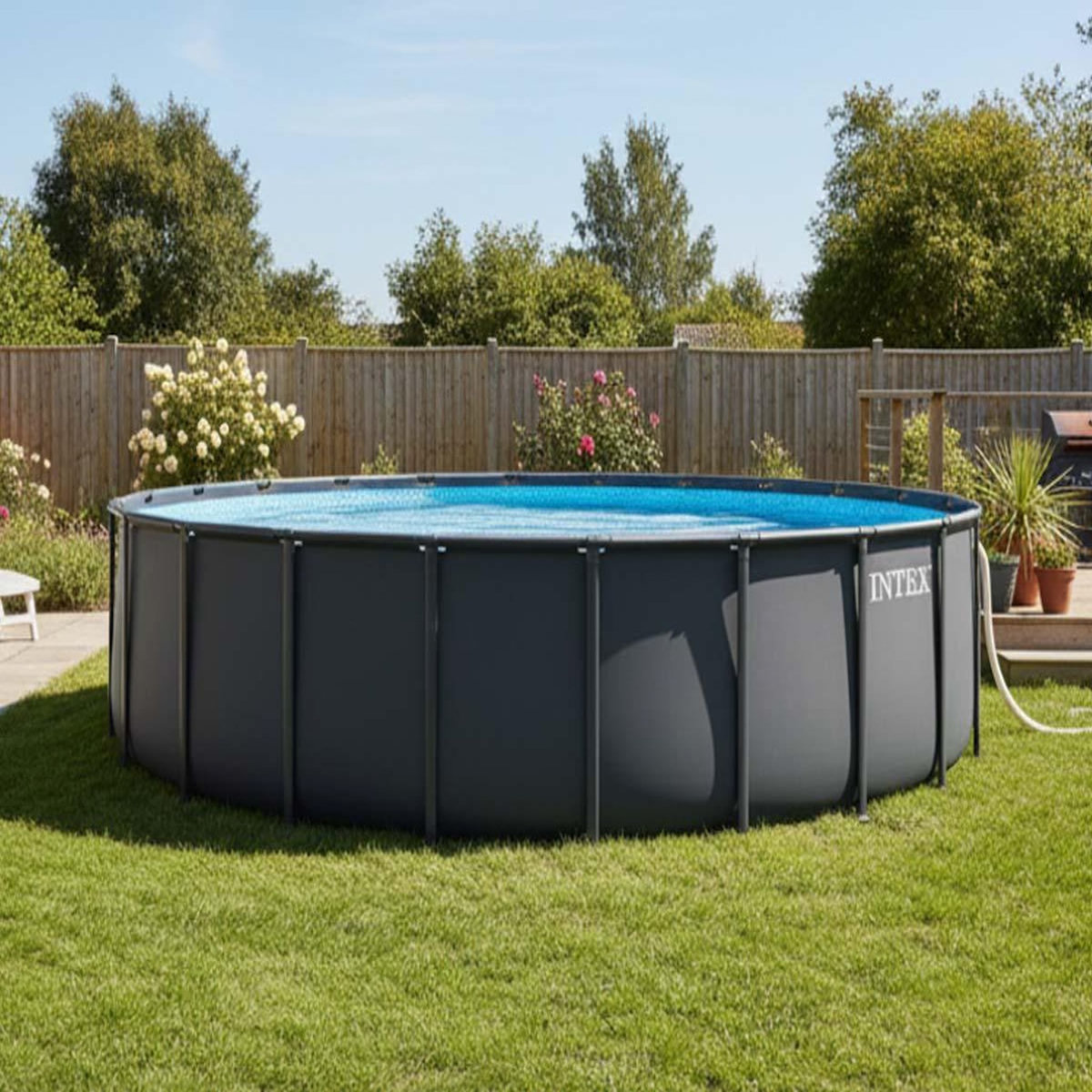 INTEX Piscine tubulaire Ultra XTR Frame ronde 5,49 x 1,32 m - Intex