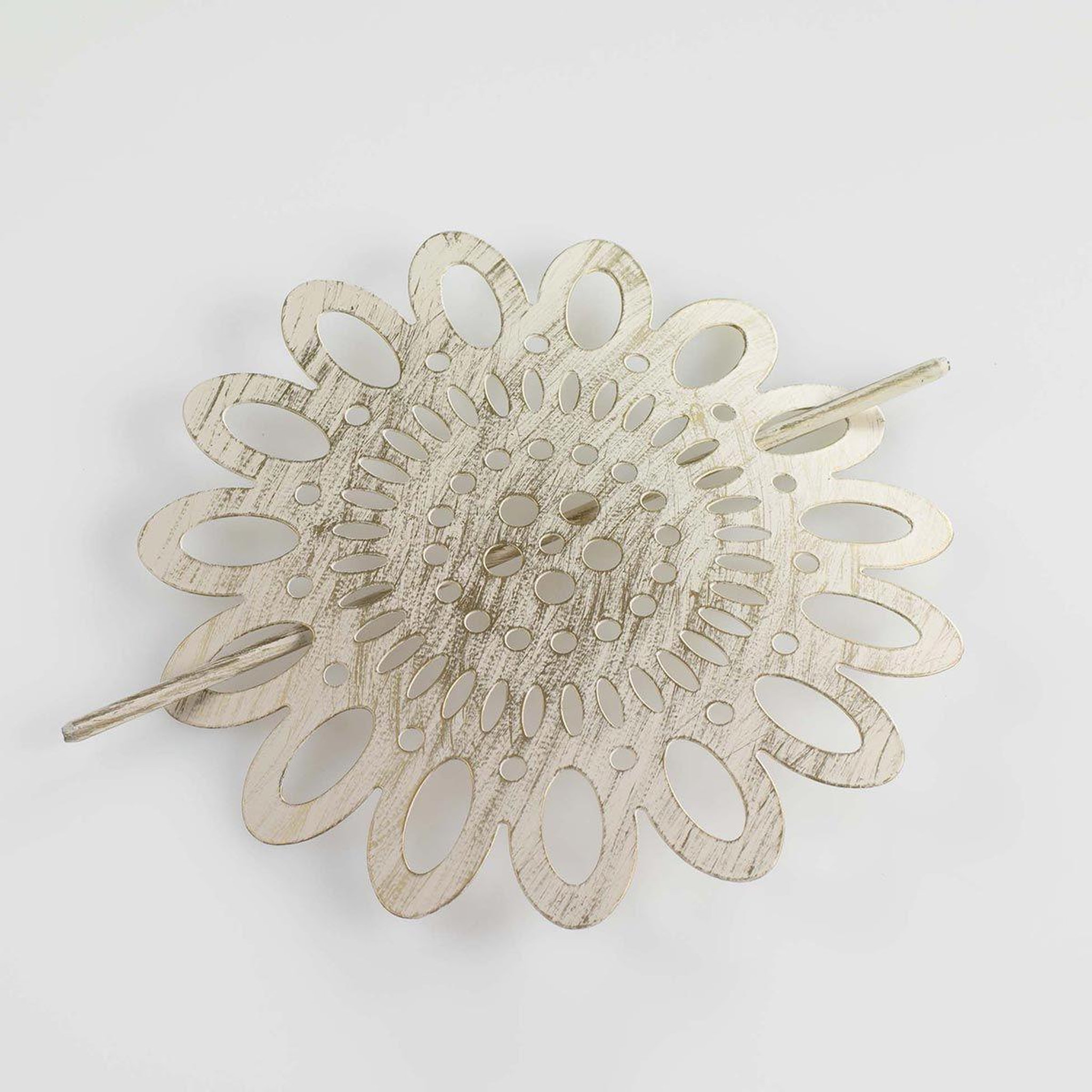 Voir la diapositive 2 : Douceur d'Intérieur Embrasse de rideau broche  mandy  17cm blanc