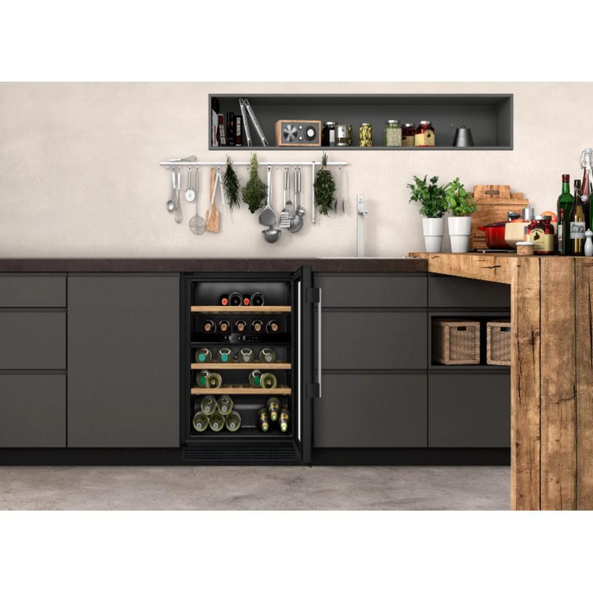 Voir la diapositive 4 : Neff Cave à vin encastrable multizones 44 bouteilles - ku9213hg0