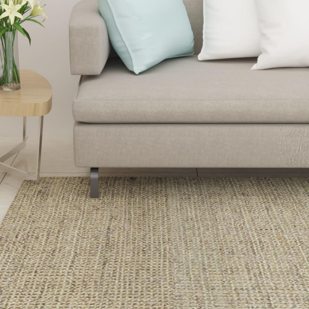 VIDAXL Tapis Sisal naturel 66x350 cm Vert