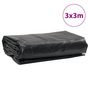 Voir la diapositive 6 : VIDAXL Bache anthracite 3x3 m 600 g/m²