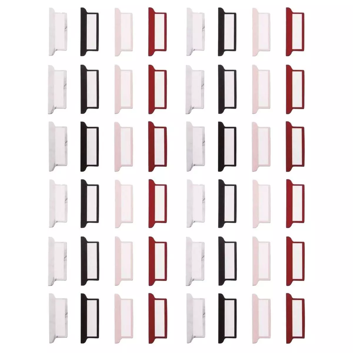 Rayher 48 onglets adhésifs pour Bullet journal - blanc, noir, rouge