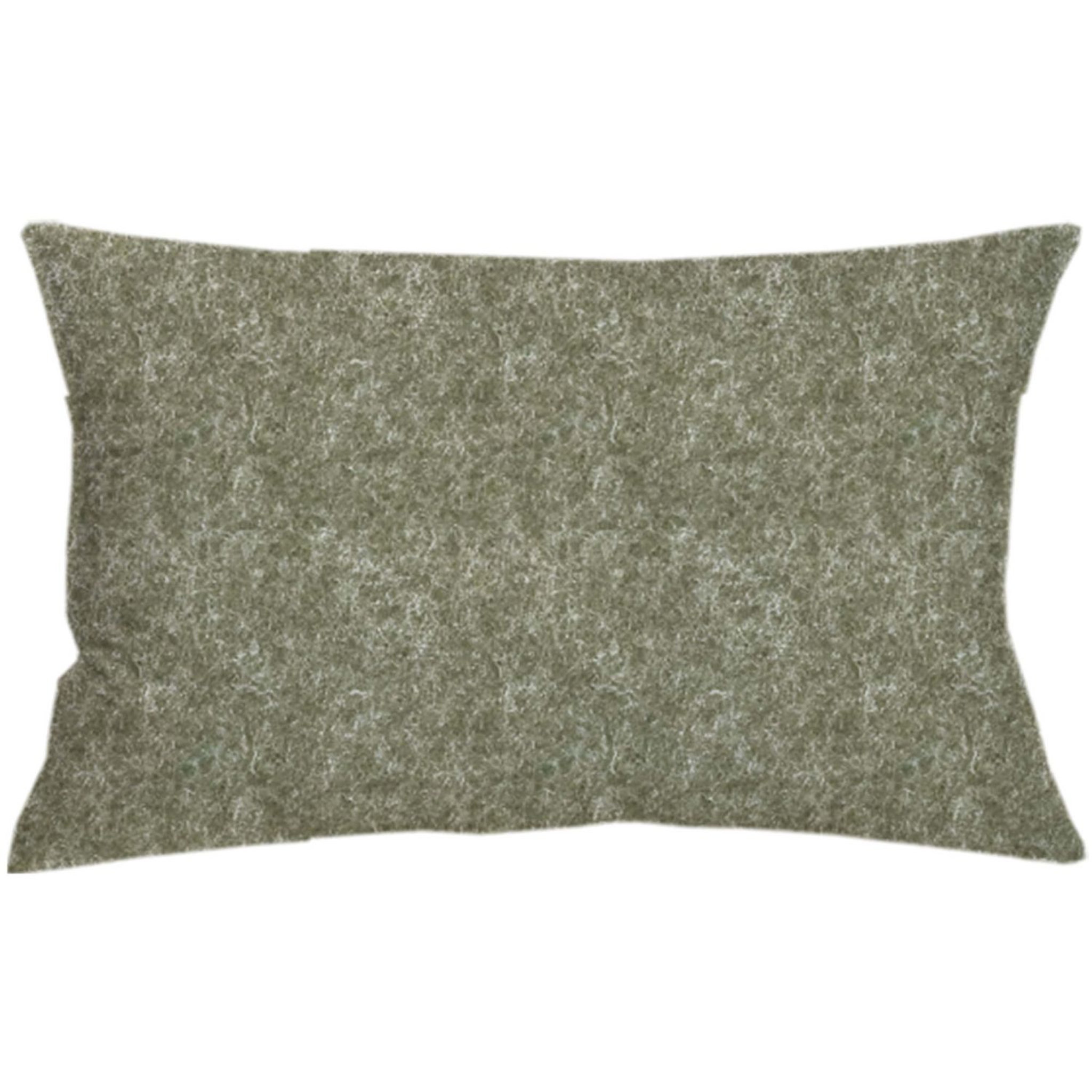 Coussin uni en polyester effet feutre