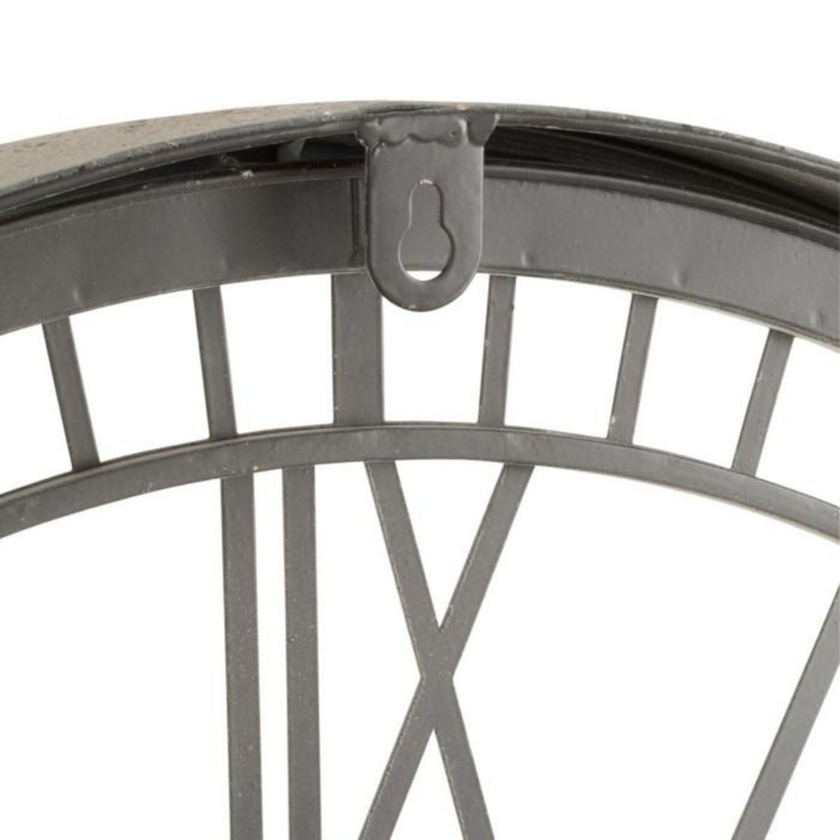 Paris Prix Horloge Murale Design  Métal & Verre  67cm Gris