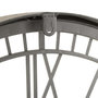 Voir la diapositive 3 : Paris Prix Horloge Murale Design  Métal & Verre  67cm Gris