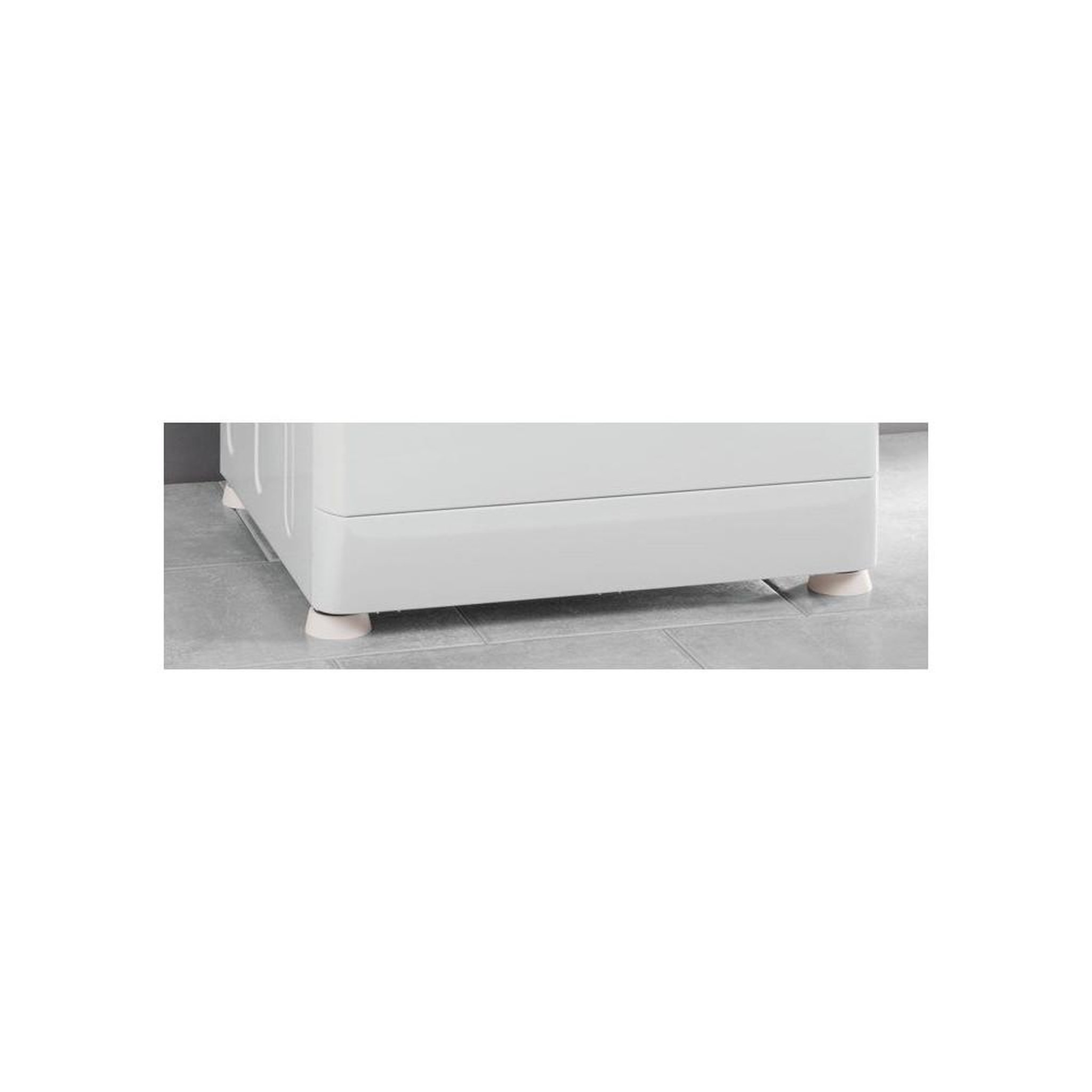 Voir la diapositive 4 : WPRO Patins anti-vibrations sha024 pour lave-linge et sèche-linge, lot de 4, ouverture centrale