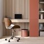 Voir la diapositive 5 : Rendez vous déco Chaise de bureau pivotante en cuir synthétique noir 79-91cm - Baudoin