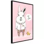Paris Prix Affiche Murale Encadrée  Friendly Bunny 