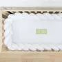 Youdoit Tour de lit tressé coton blanc OEKO TEX anti-allergique - 300 cm