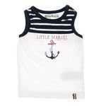 Little Marcel Débardeur  Bébé Little Marcel LMEV0028. Coloris disponibles : Blanc