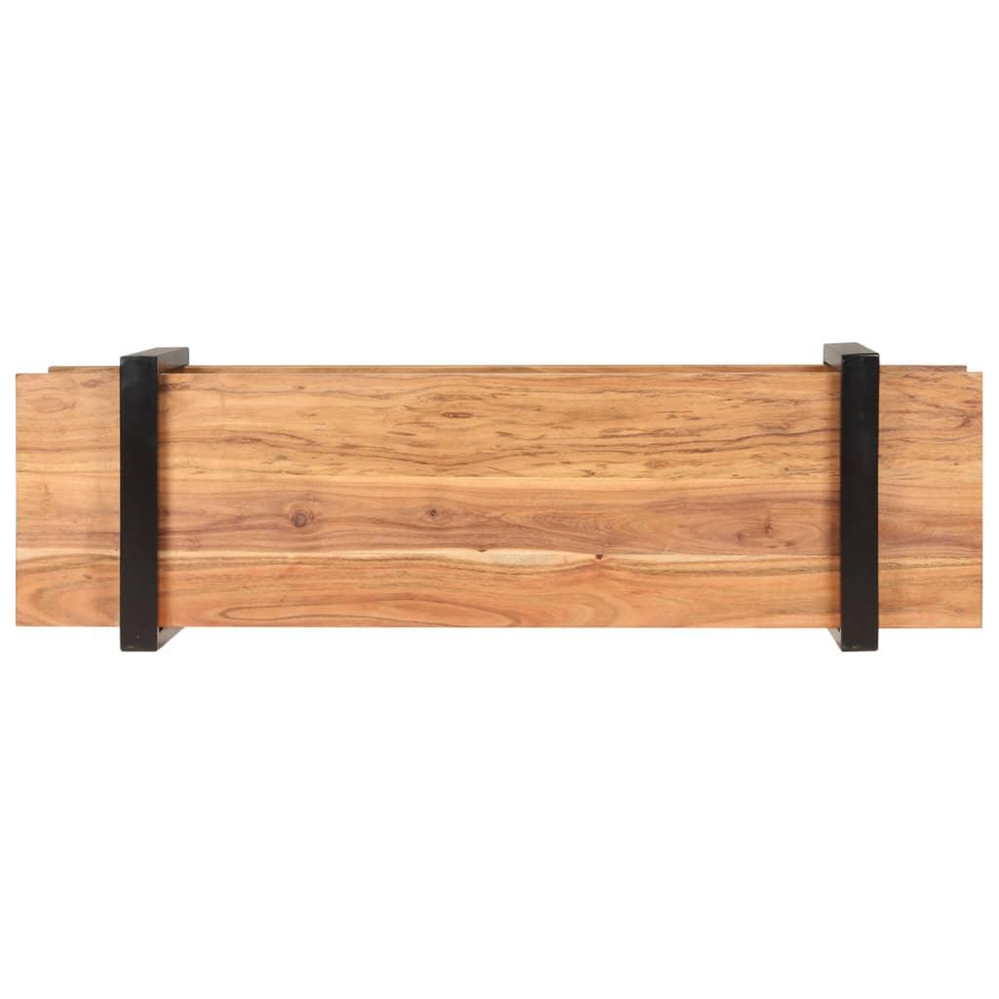 Voir la diapositive 3 : VIDAXL Meuble TV 130x40x40 cm Bois d'acacia solide
