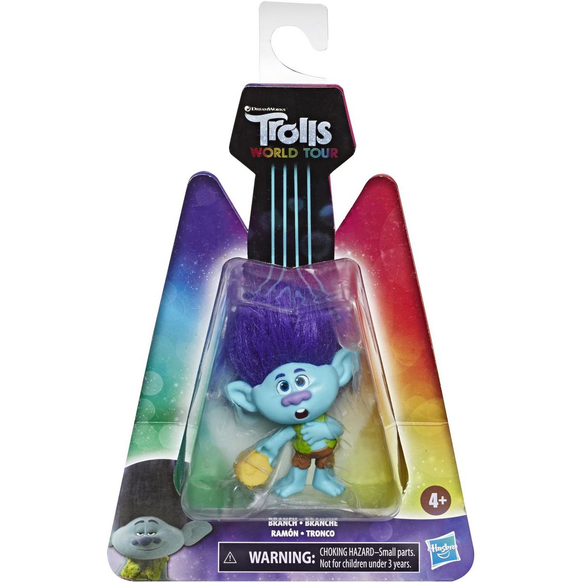 HASBRO Poupée branche avec tambourin 12,5 cm Trolls