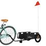 Voir la diapositive 3 : VIDAXL Remorque de vélo noir tissu oxford et fer