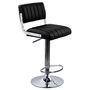 Voir la diapositive 2 : Rendez vous déco Lot de 2 chaises de bar réglables 61/83 cm en cuir synthétique marron - Houston