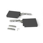 EMUCA SRL Compas pour portes relevables Altius Lift -  Relevable 560-1800 (low=L) -  Acier et plastique -  Gris antracite