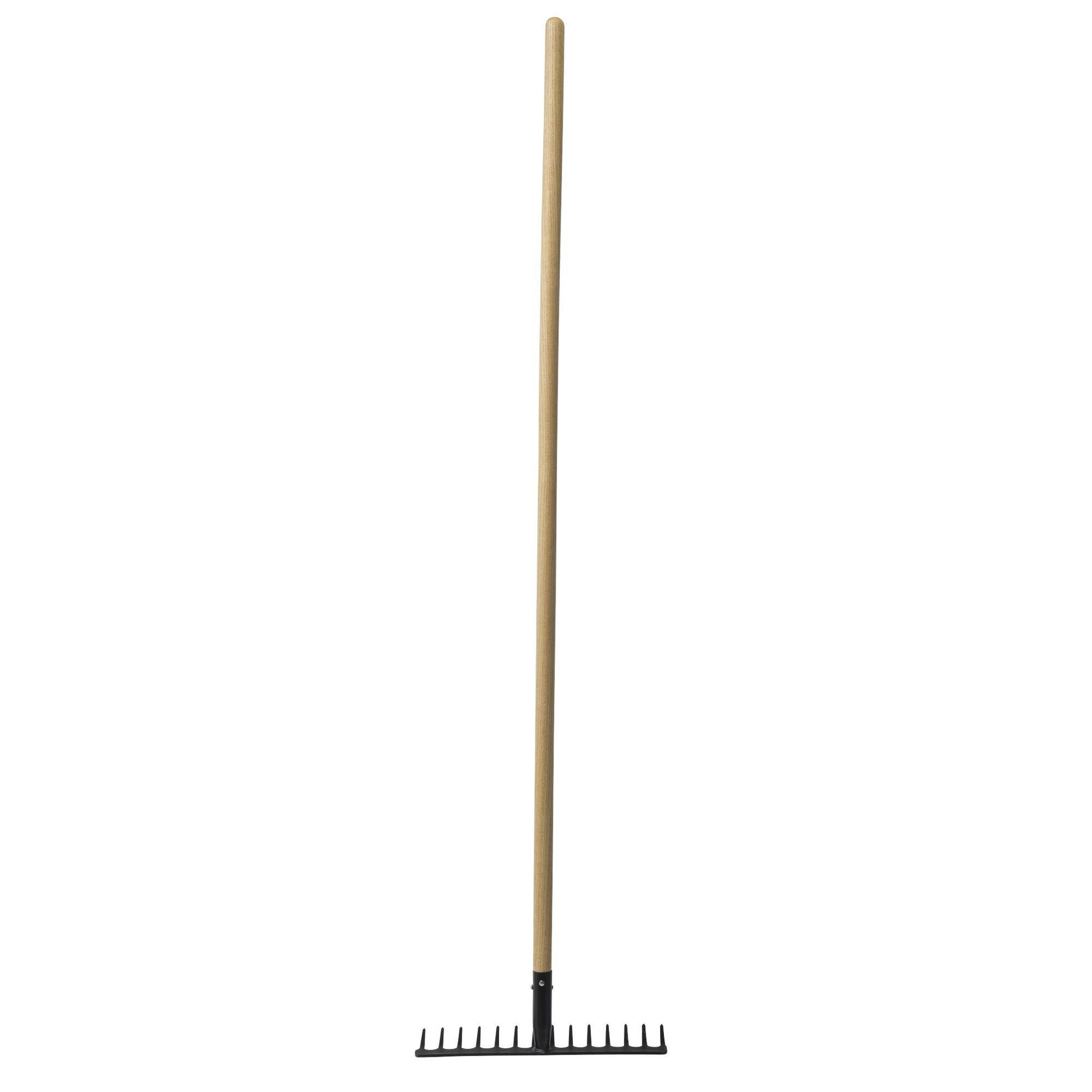 Voir la diapositive 3 : Pro garden Râteau 14 dents acier-bois 143cm