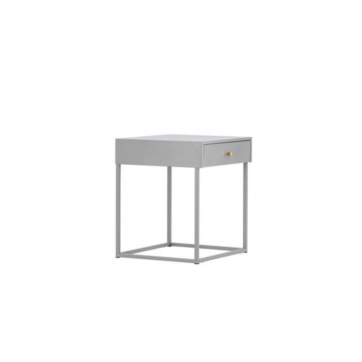 Paris Prix Table de Chevet 1 Tiroir  Bakal  50cm Gris