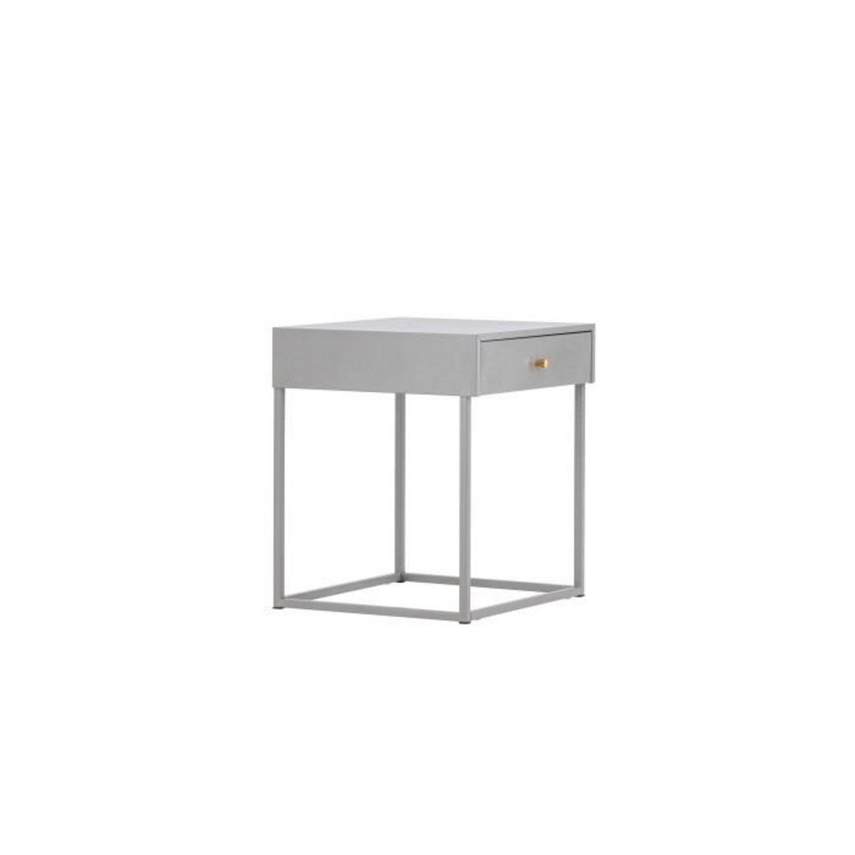Paris Prix Table de Chevet 1 Tiroir  Bakal  50cm Gris