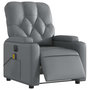 Voir la diapositive 3 : VIDAXL Fauteuil de massage inclinable electrique gris similicuir