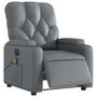 Voir la diapositive 3 : VIDAXL Fauteuil de massage inclinable electrique gris similicuir