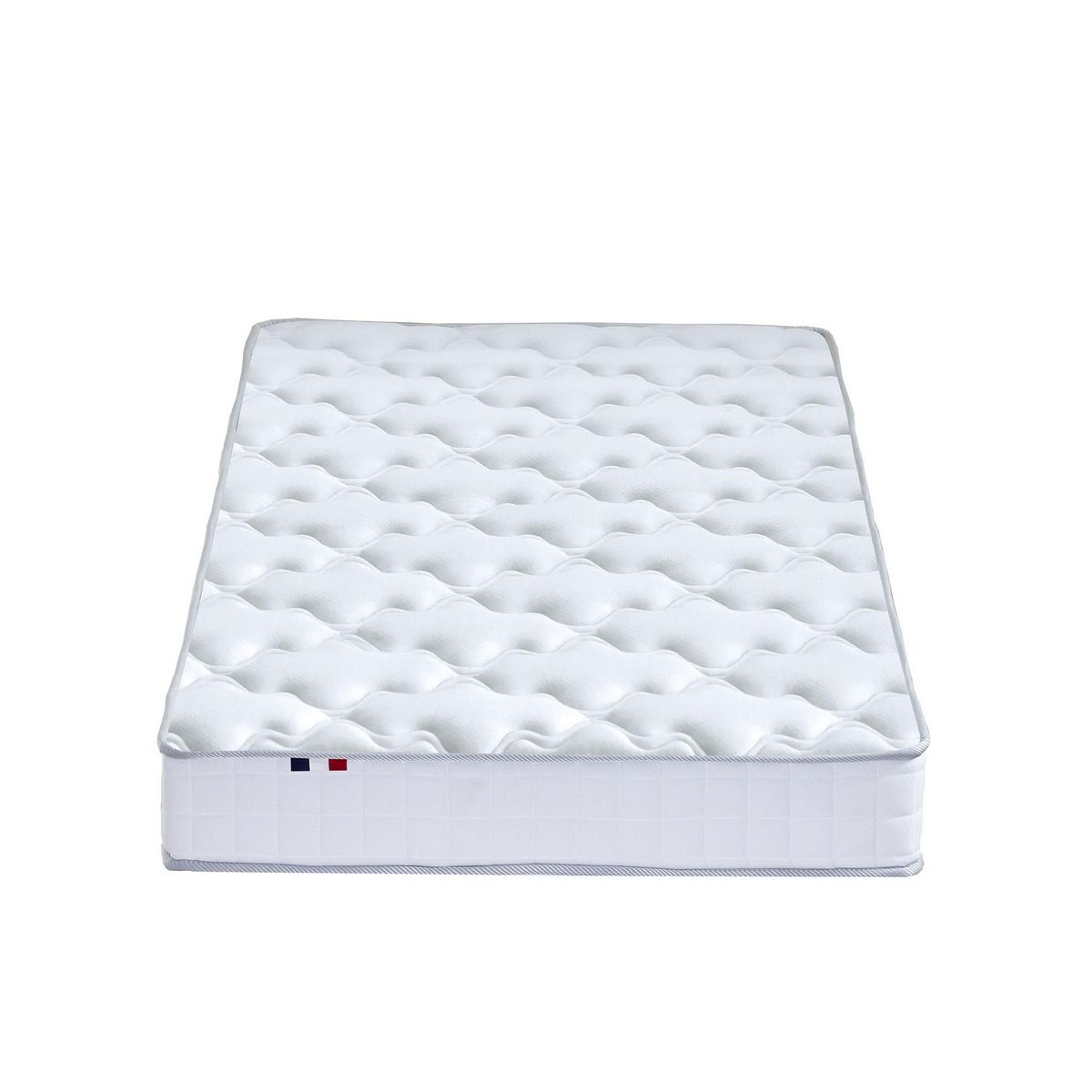 IDLITERIE Ensemble relaxation 100% latex 5 zones + sommier latte & Plot au niveau lombaire - FABRICATION FRANCE