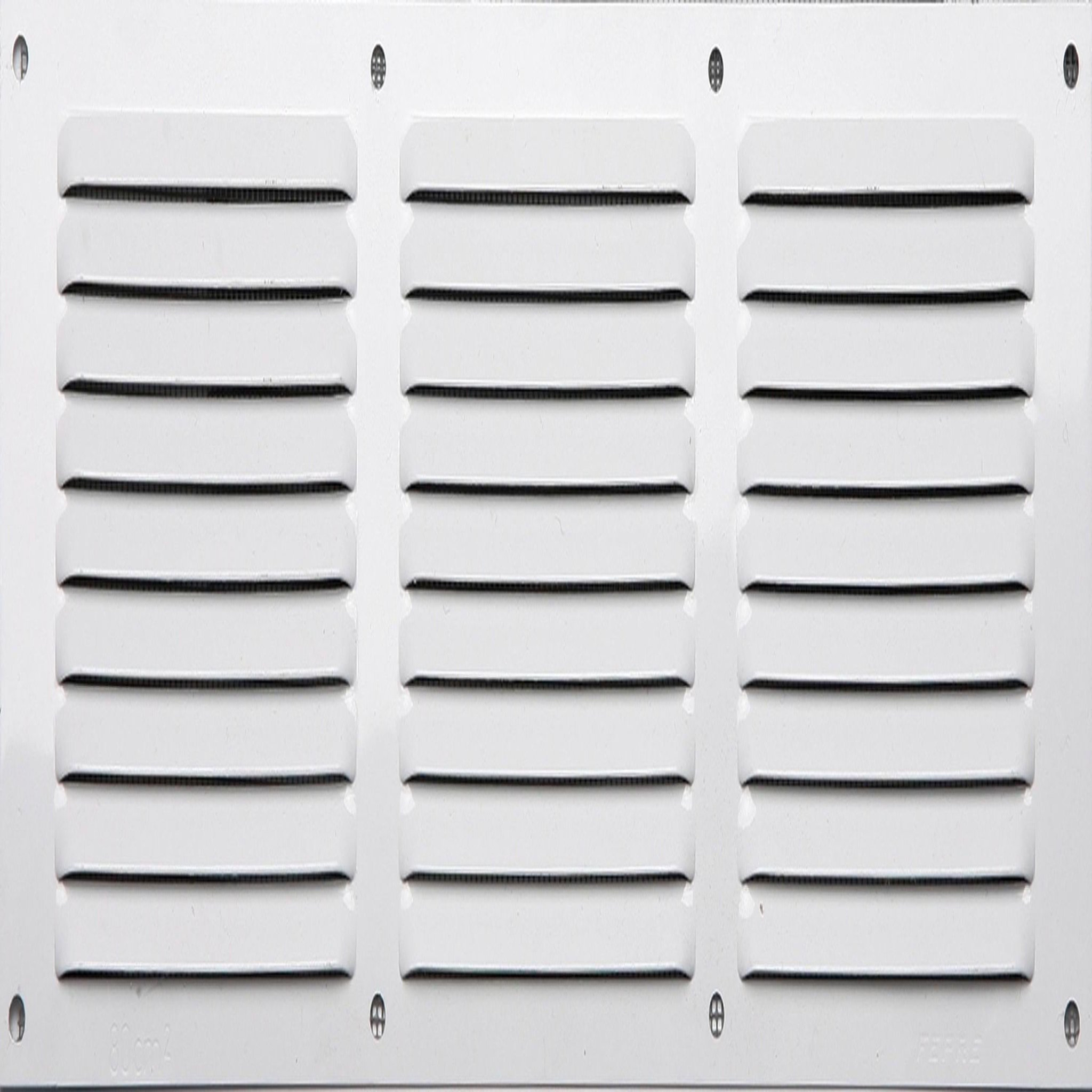 CENTRALE BRICO Grille d'aération aluminium laqué, L.10 x l.30 cm