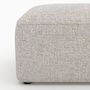 Voir la diapositive 5 : Rendez vous déco Pouf rectangulaire pour canapé modulable en tissu beige-Hestia