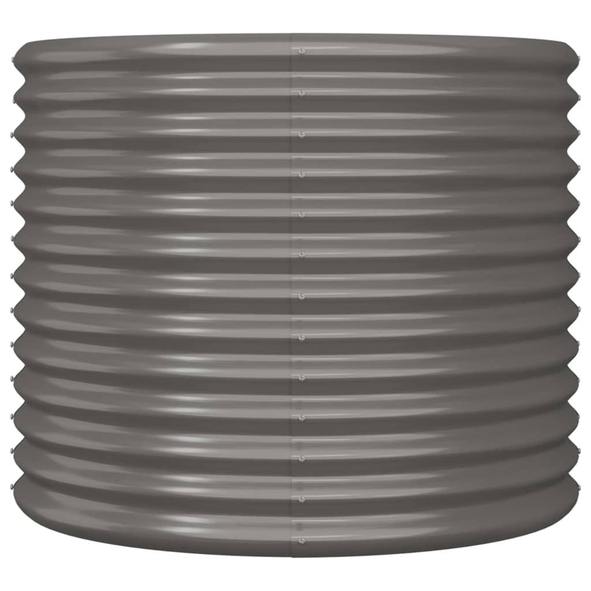 Voir la diapositive 3 : VIDAXL Jardiniere de jardin Acier enduit de poudre 80x80x68 cm Gris