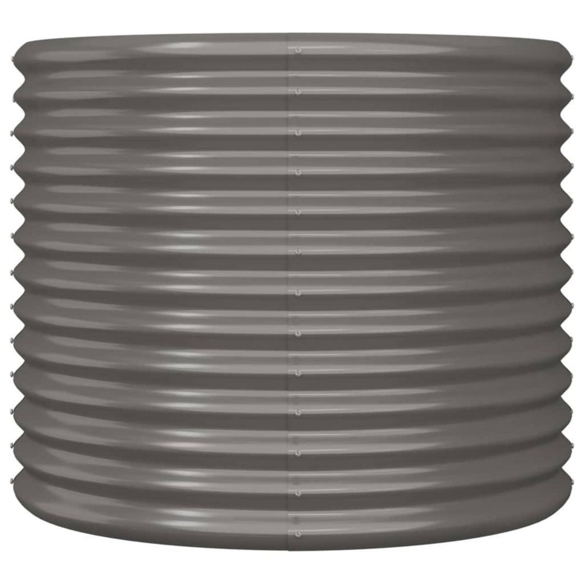 VIDAXL Jardiniere de jardin Acier enduit de poudre 80x80x68 cm Gris