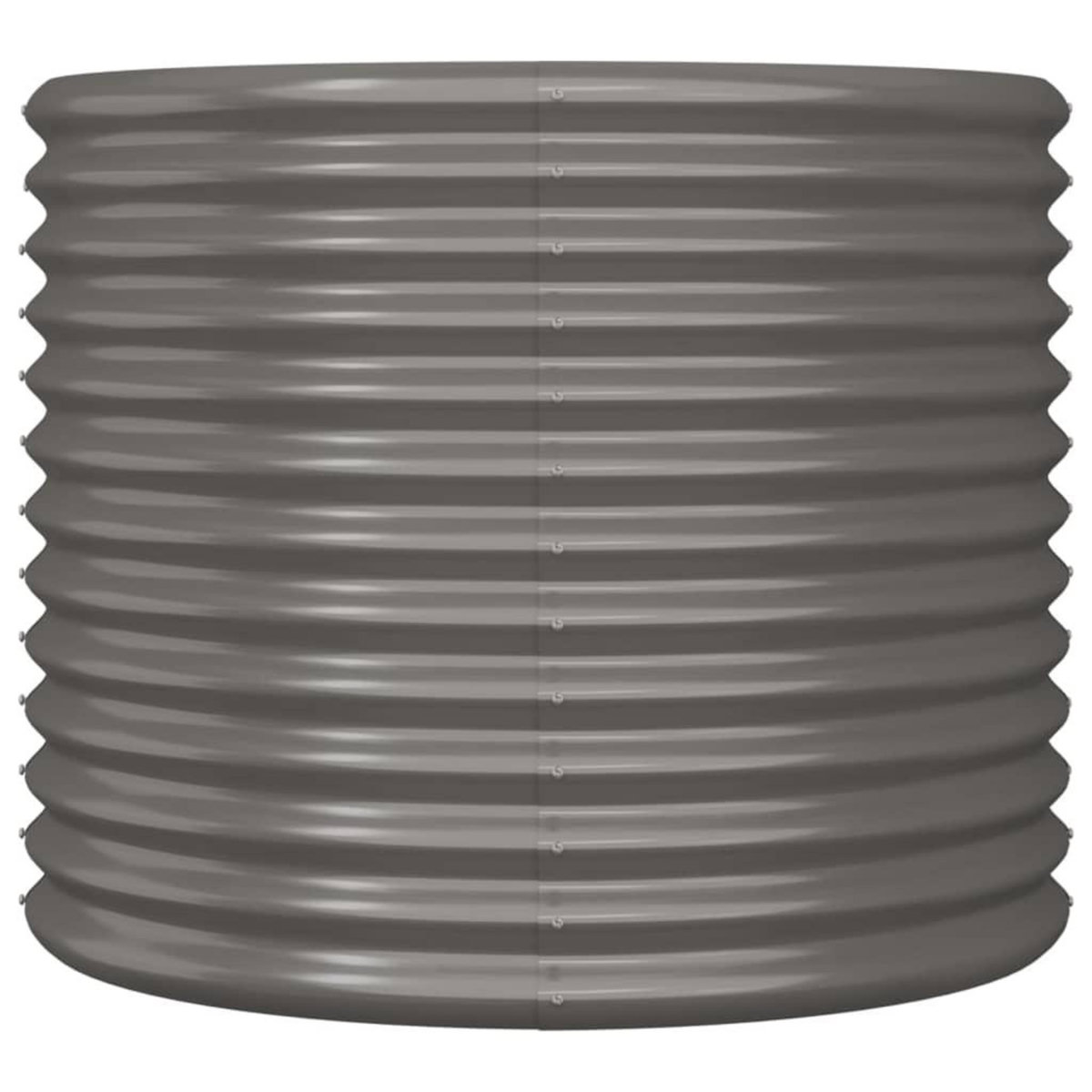 VIDAXL Jardiniere de jardin Acier enduit de poudre 80x80x68 cm Gris