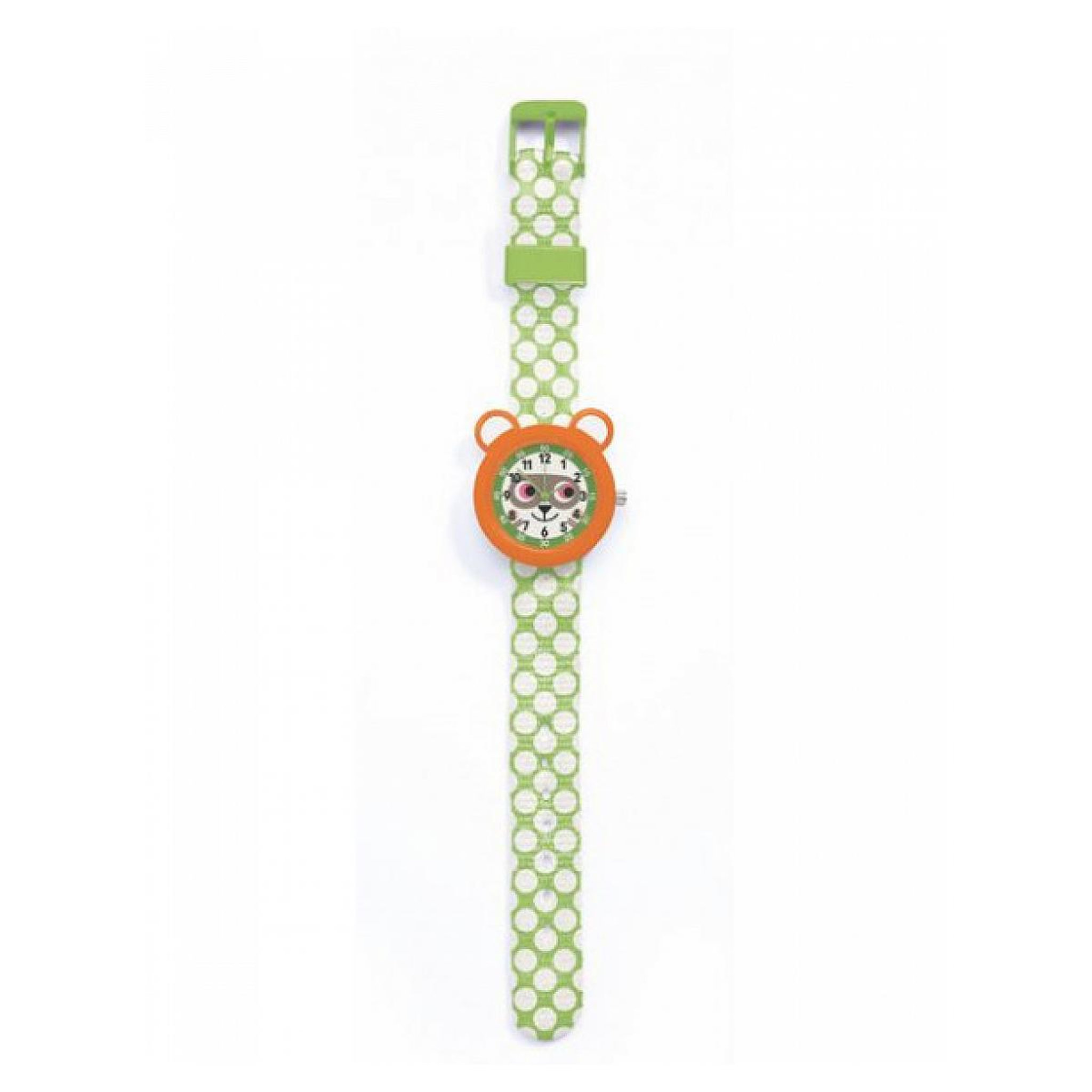 Voir la diapositive 2 : Djeco Montre pedagogique raton laveur