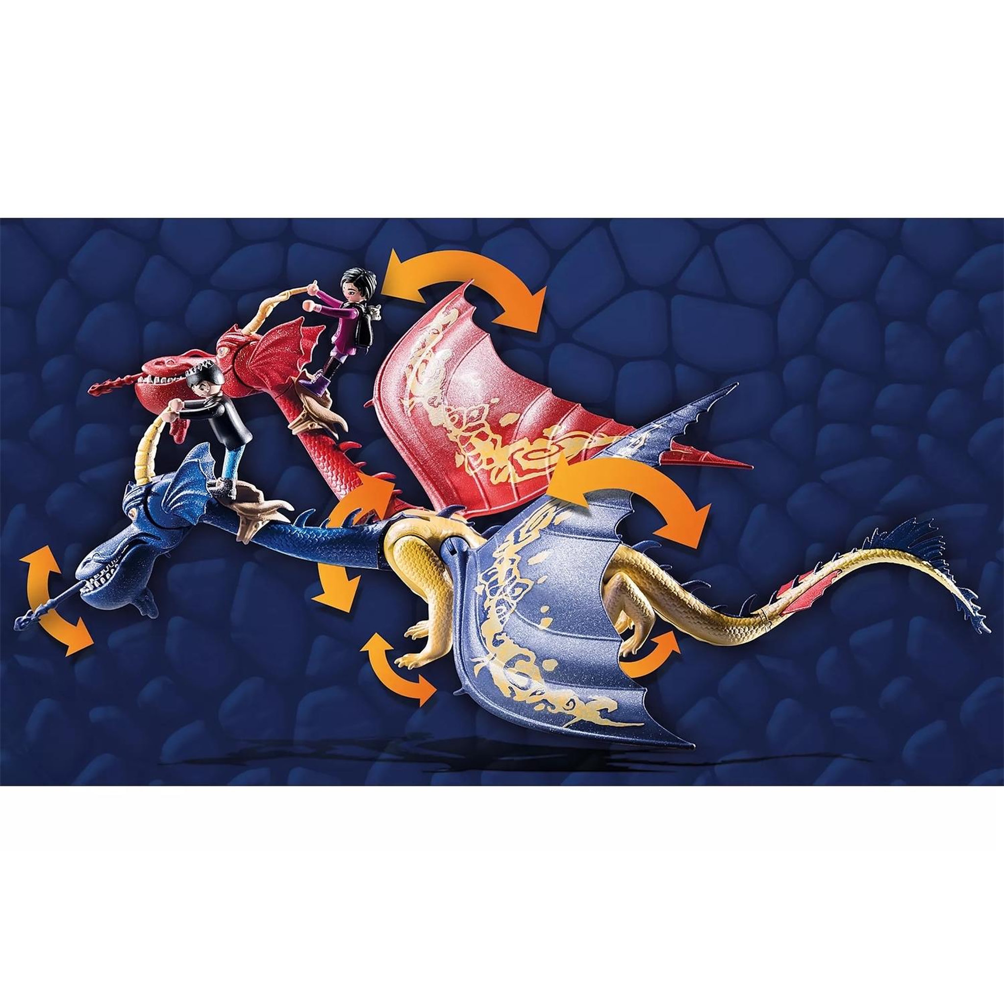 Voir la diapositive 3 : PLAYMOBIL Dragons Set de Jeu The Nine Realms - Wu & Wei avec Jun