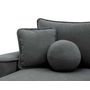 Voir la diapositive 6 : BEST MOBILIER Enma - canapé d'angle réversible 4 places convertible avec coffre en tissu texturé