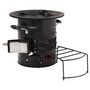 Voir la diapositive 2 : VIDAXL Poele a bois de camping Noir 50x33,5x30,5 cm Acier