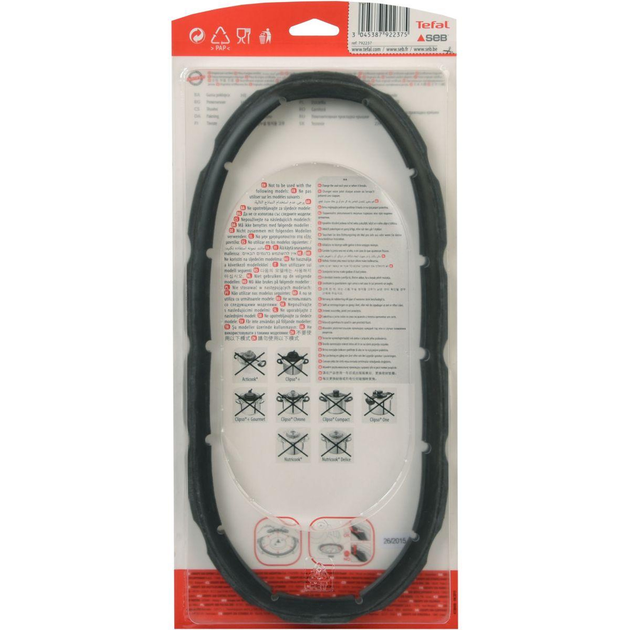 Voir la diapositive 2 : SEB Joint pour 8L et 10L diam 253mm 792237