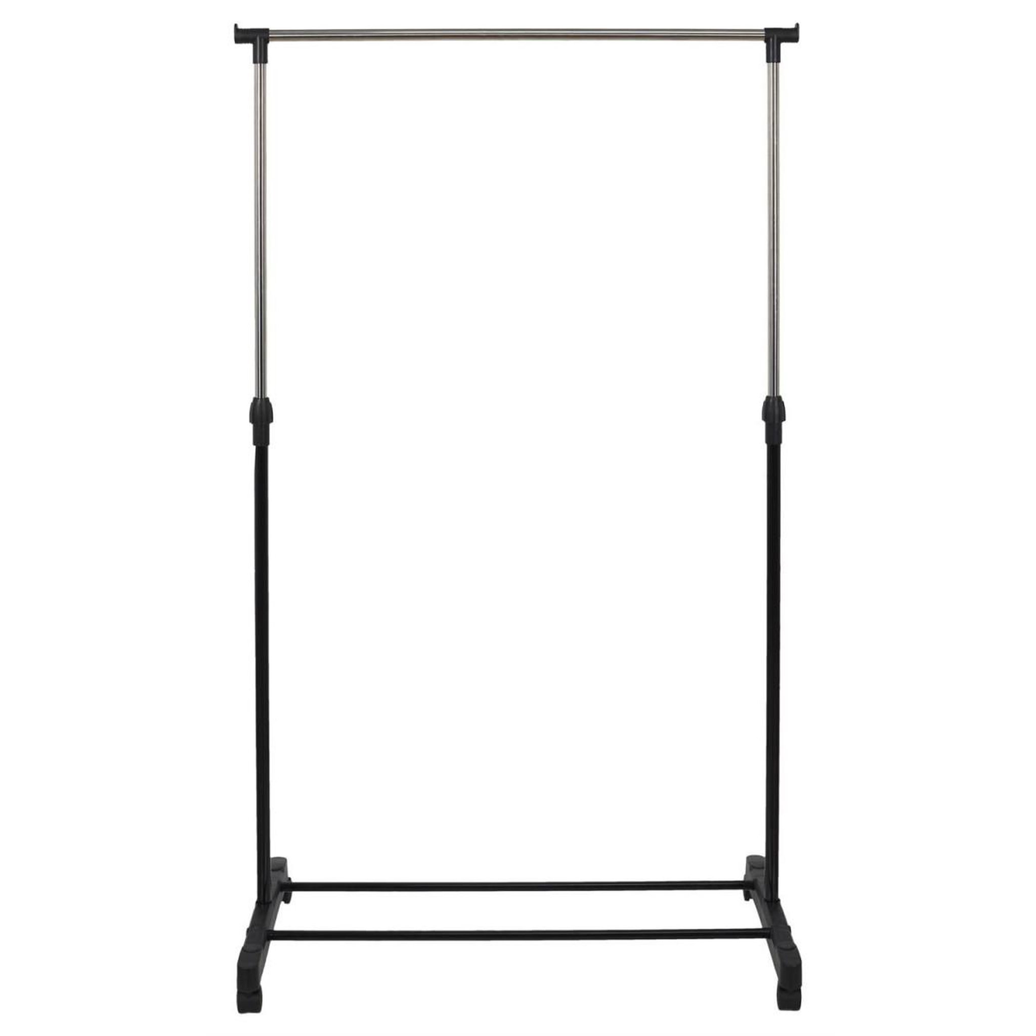 Je cherche une idee Portant à vêtements en métal  roulette  90cm noir