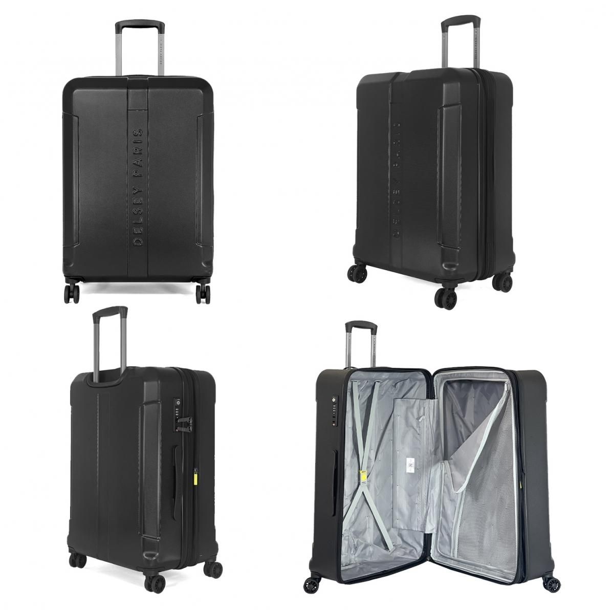 Delsey Lot 2 valises rigides Départ 65cm et 75cm TSA