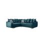 Voir la diapositive 6 : BEST MOBILIER Lena - canapé d'angle convertible - avec coffre - style scandinave - 5 places - gauche