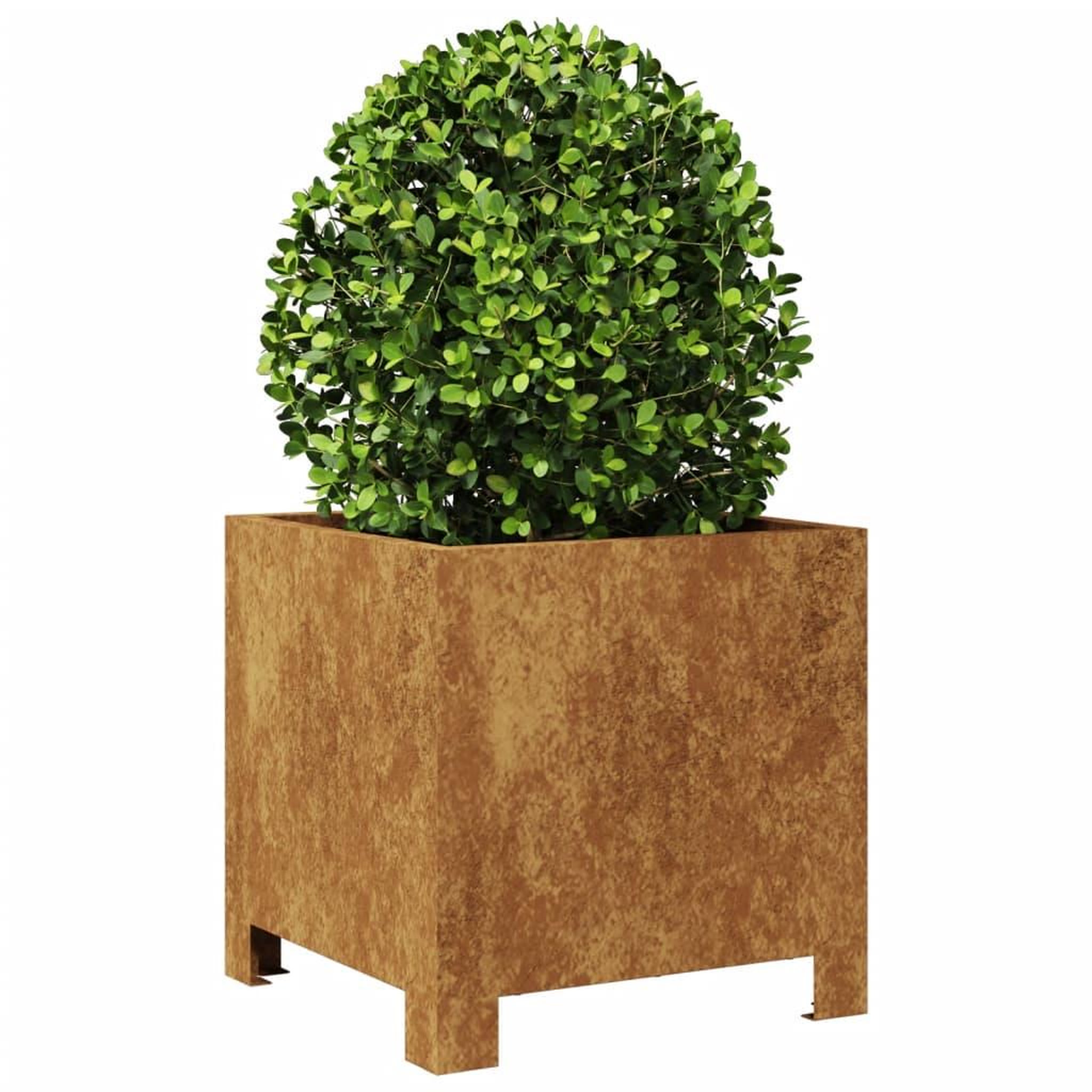 Voir la diapositive 4 : VIDAXL Jardinieres 2 pcs 30x30x30 cm acier resistant aux intemperies