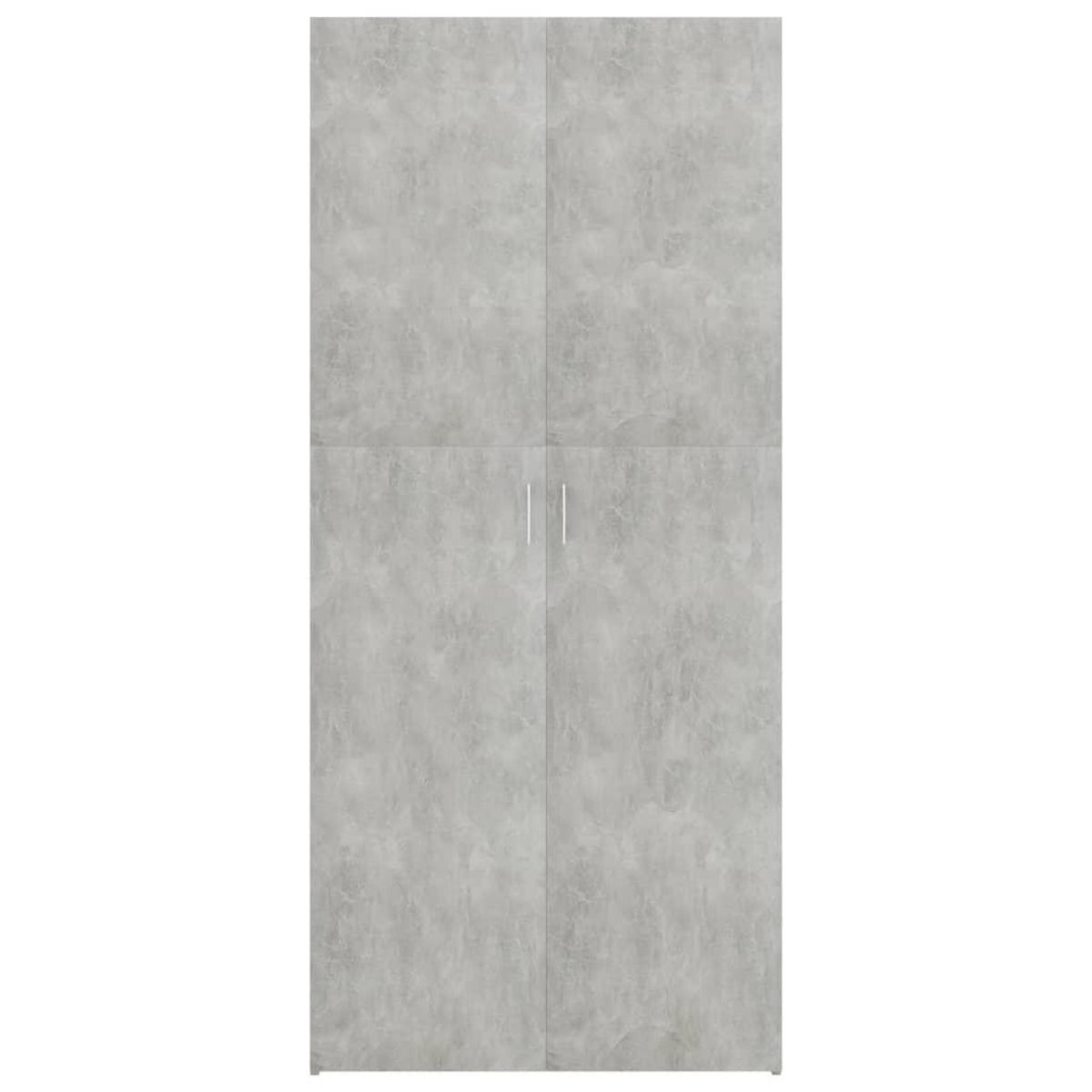 VIDAXL Armoire a chaussures Gris beton 80x35,5x180cm Bois d'ingenierie