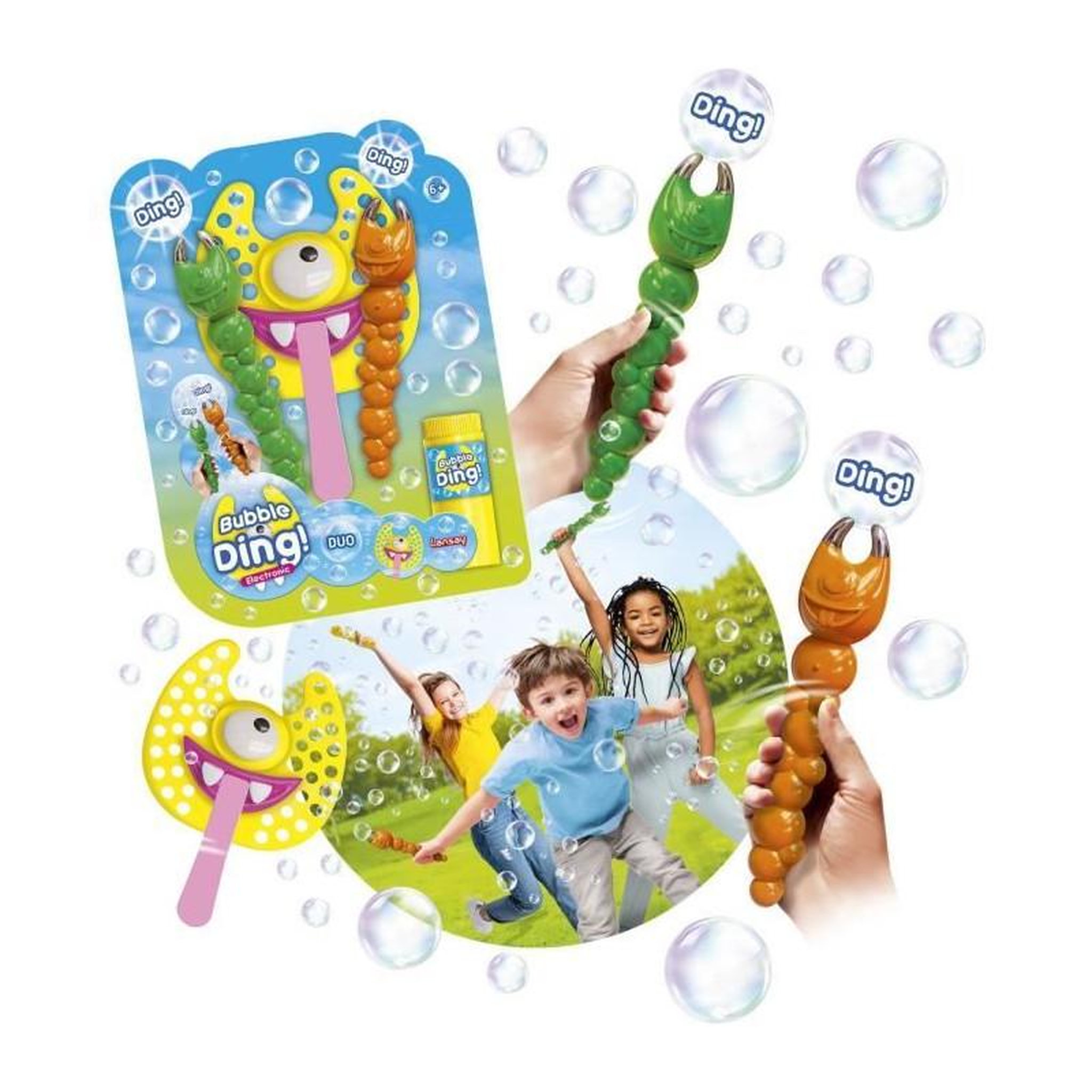 Voir la diapositive 4 : LANSAY Jeu bulles de savon - LANSAY - 25640 - Bulles Party - Bubble Ding Duo Electronic
